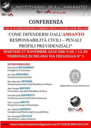 Conferenza milano novembre