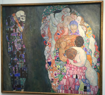 Death and life by Gustav Klimt at the Leopold Museum