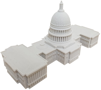 3D-Druck-Architektur-Miniaturmodell-kapitol