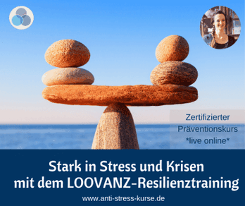 Präventionskurs für Betriebliche Gesundheit: Resilienztraining nach LOOVANZ - Anti-Stress-Trainerin Christina Gieseler - Mindful Balance Gesundheitsprävention & Stressmanagement