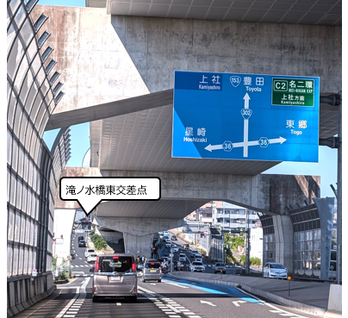 302号線の案内図