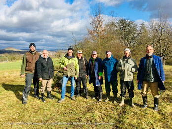 Von links nach rechts: Oliver Hartstang, Götz Schrembs, Johann Schrauf, Albert Schlipf, Helmut Perlinger, Dominc Mahl, Max Perlinger, Albrecht Gabler.