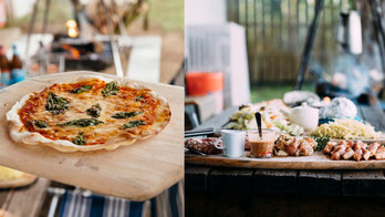 PizzaとBBQコンボ