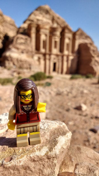 Getting a history lesson from lego at Petra, Jordan. Dante Harker