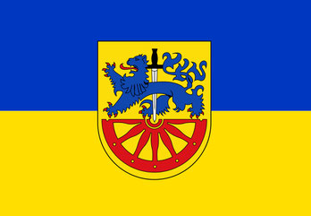 Radeberg Stadtfahne mit gültigem Stadtwappen