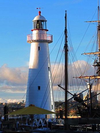 der historische Leuchtturm in Darling Harbour