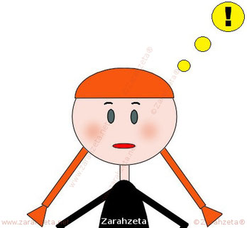 Zarahzetas Emoticon mit Ausrufezeichen