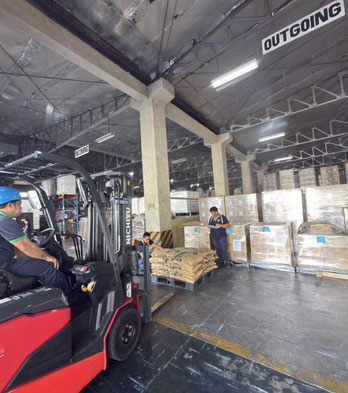 Moving the items into outgoing area