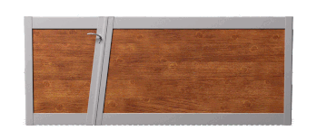 Portail aluminium contemporain Degré par C-automatique