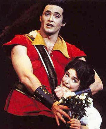 Hugh Jackman (Gaston) dans la production australienne 