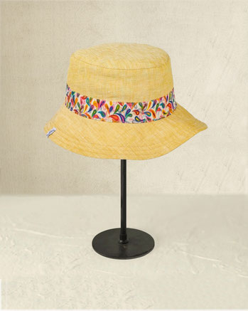chapeau en toile coton ou lin pour jardiner