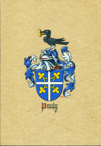 Das bürgerliche Wappen der Familie Pauly