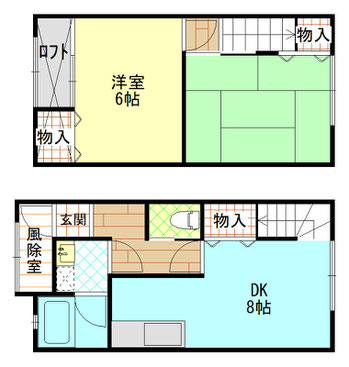 メゾネットさつき　間取図