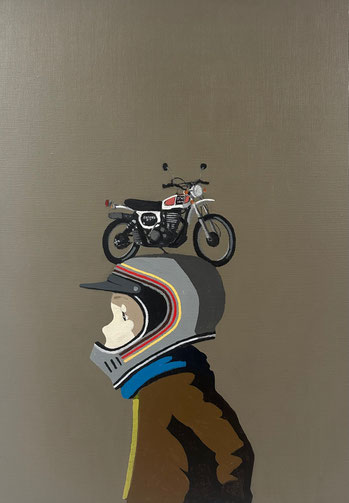 enduro - Acryl auf Leinwand, 70x50cm, 2025 | verkauft