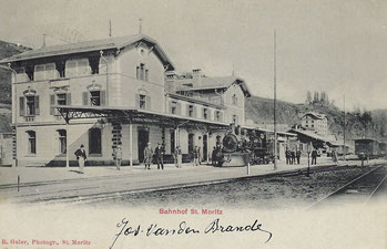 R. Guler  Photograph St. Moritz, gestempelt am 30. Juli 1905