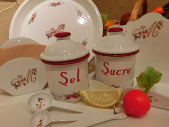 マニー　レールデュロココ　ホーロー鍋 マニー レール・デュ・ロココホーロー 🍓 - Tanto・de・joie （タント