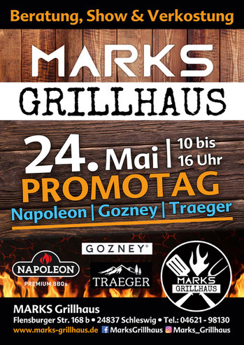 Plakat Marks Grillhaus Promotag in Schleswig