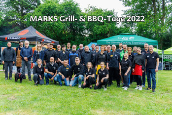 Die Marks Mannschaft, Griller und Promoter bei den Marks Grill- & BBQ-Tagen in Schleswig