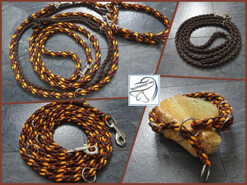 Reitleine, Reiterleine 3teiliges Set aus Paracord geflochten