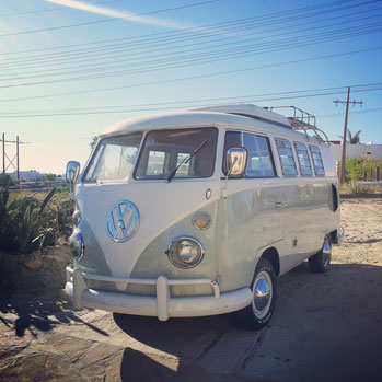 Good old Hippie van. This guy belongs to the owner of the community center.