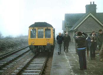 Oxford University Railway Society railtour at Bicester London Road Station on 21st February 1981. Source: http://www.disused-stations.org.uk