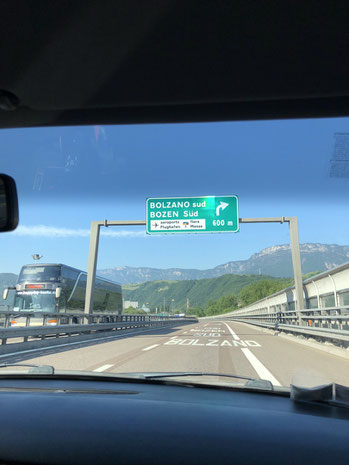 Reaching the small airport of Bozen, Bolzano (South Tyrol)