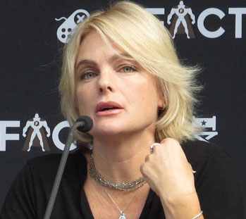 Erika Eleniak during her panel at FACTS 2016