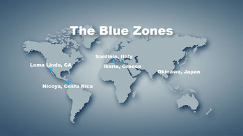 These are the 5 famous Blue Zone's from Dan Buettner's book but there are many other long lived people's such as the Hunza, Abkhazians, Cretans and Sardinians