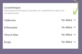 personnaliser les caractéristiques de ChatGPT niveau de chaleur d’enthousiasme titres émojis