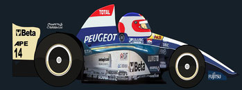 Jean Alesi by Muneta & Cerracín