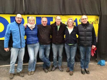 v.l.: Wolfgang, Rita, Rainer S., Alfred, Martina, Heino; es fehlt Iris (C)