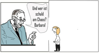 Wer ist schuld am vorprogrammierten Chaos? Bild:spa