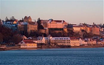 Meersburg an einem Winterabend