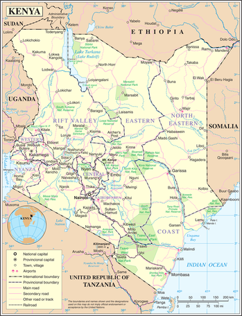 Mappa Kenya