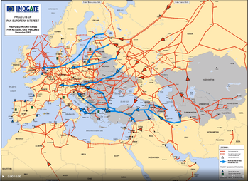 Netz aus Pipelines | Quelle: https://www.reddit.com/r/MapPorn/comments/1zhlnw/natural_gas_pipelines_from_russia_into_europe_gif/