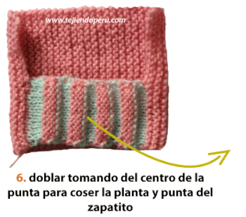 Escarpines para bebé con dos agujas best sale