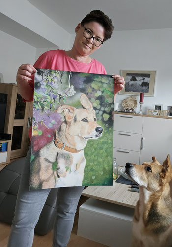 Zeichnung vom Luke in Buntstift im Format DIN A2