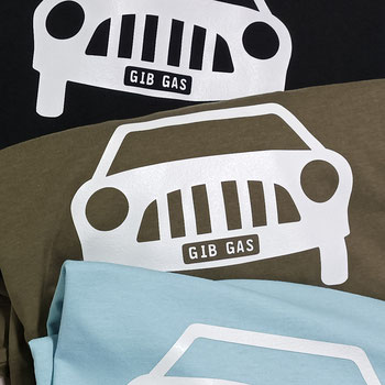 Die ersten GIB GAS Original T-Shirts sind fertig ... :-)