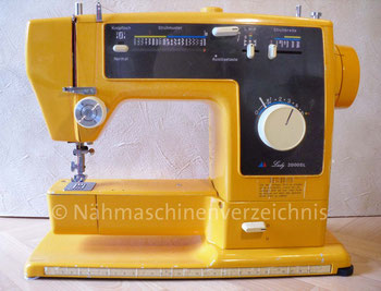 Sanwa Lady 2000SL, Typ SZA-232F, Programmautomatik, 20 Programme, Freiarm-Koffer-Nähmaschine, mit Einbaumotor, Hersteller: Sanwa Sewing Machine Co. Ltd., Osaka, Japan, Vertrieb in Deutschland: Otto Versandhandelsunternehmen Hamburg (Bilder: I. Naumann) 