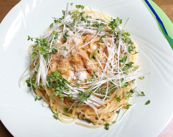 渡り蟹のトマトクリームソースのパスタ