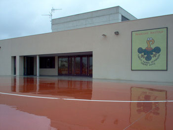 Puertas de entrada de aluminio en colegio público