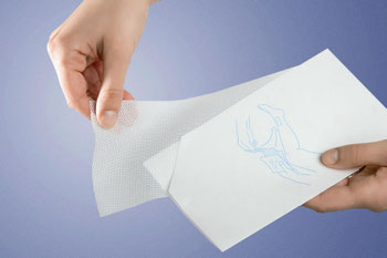 Cutimed Sorbion Plus Produkt aufgepackt
