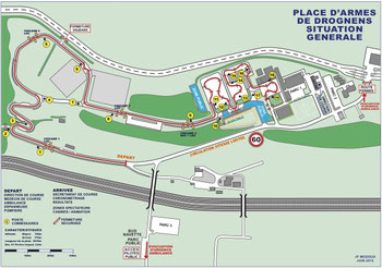 Streckenplan Slalom Drognens