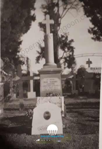 Première tombe de René SCHEERS au cimetière de Draguignan.