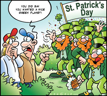 St Patrick's day, March 17