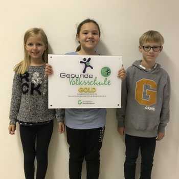 Wir freuen uns über die Gesunde Schule Plakette in GOLD.