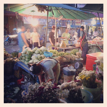 Night Market, Chiang Rai, Thailande, 31.10.2013