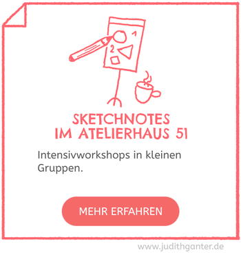 Sketchnote-Atelierworkshops Hamburg Altona Ottensen - Visuelle Notizen lernen - Kleine Gruppen - Kreativitätstraining