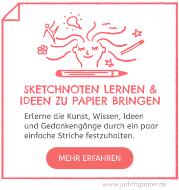 Sketchnoten lernen und Ideen, Gedanken, Träume, Wissen, Ziele zu Papier bringen - Workshop kreativ Judith Ganter Hamburg