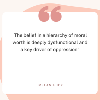 Citaat uit How to End Injustice Everywhere van Melanie Joy